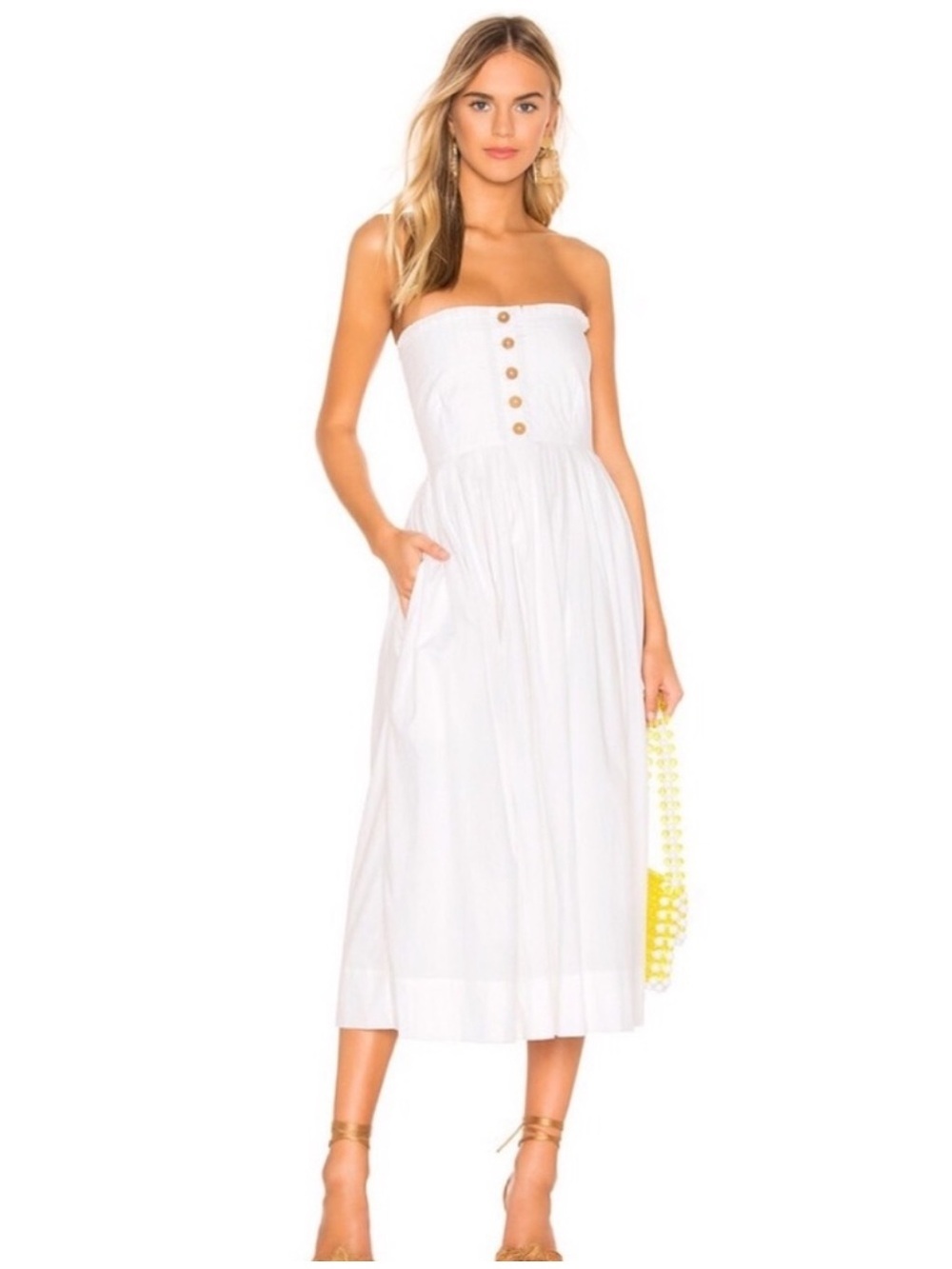 Free People Lilah Pleated Tube Dress